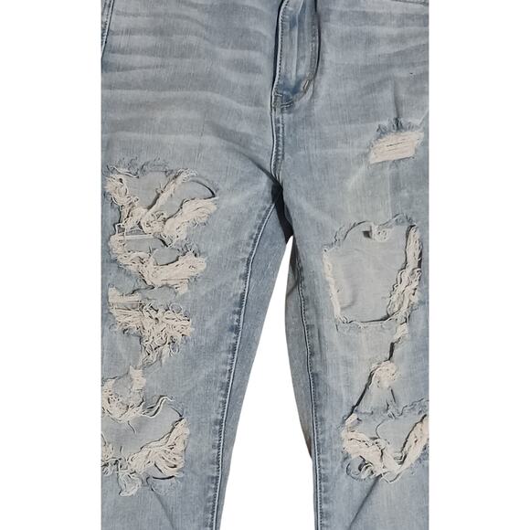 American Eagle Highest Rise Jeggings Distressed Ripped Womens Size 4 25Wx26L - Picture 10 of 10